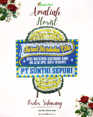 Papan Bunga Duka di Kebon Gedang